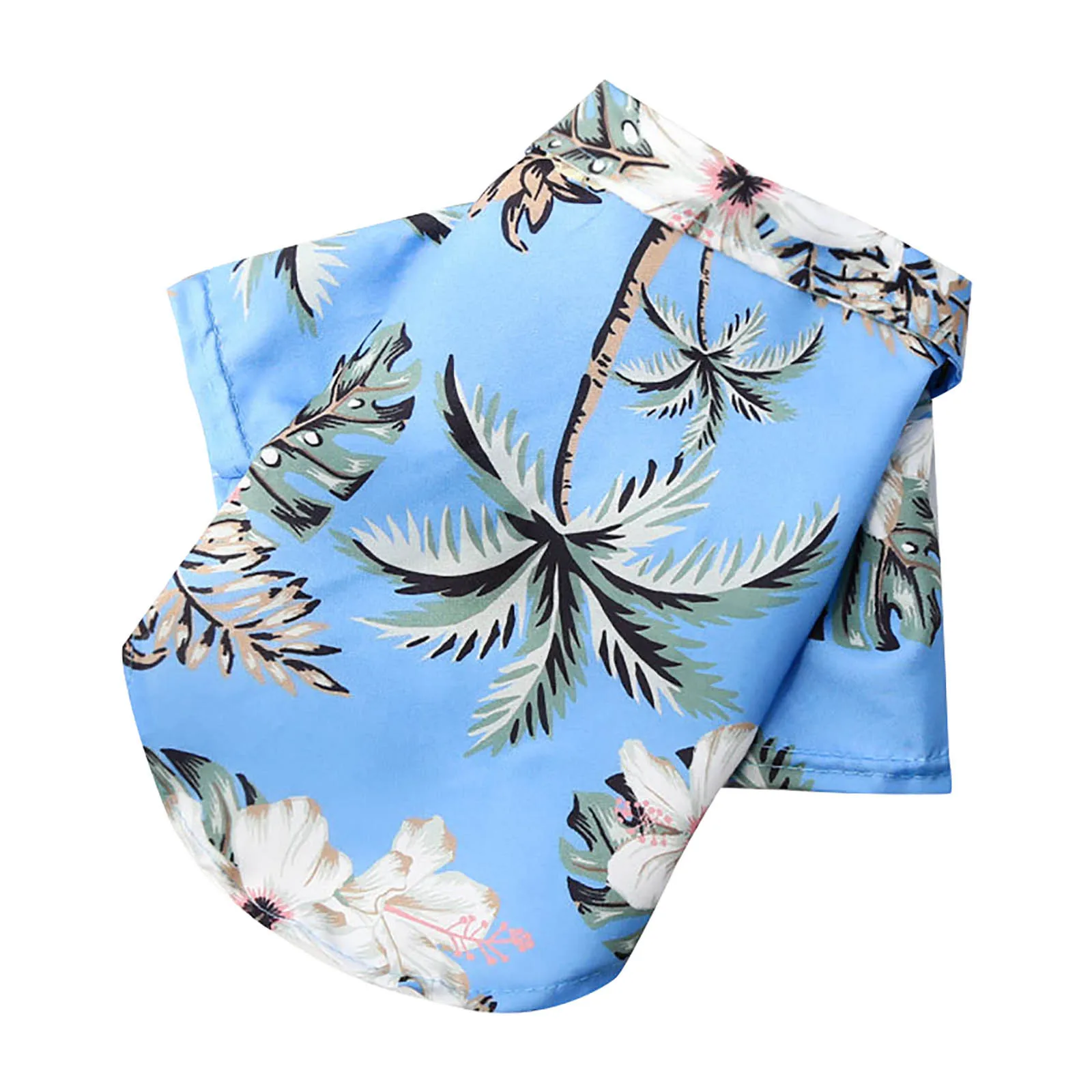 Pet Summer Cotton Shirts Hawaii Style Floral Pattern Dog Shirt Hawaiian Printed Puppy Doggie Shirt Beach Breathable Cool Clothes - Image 2