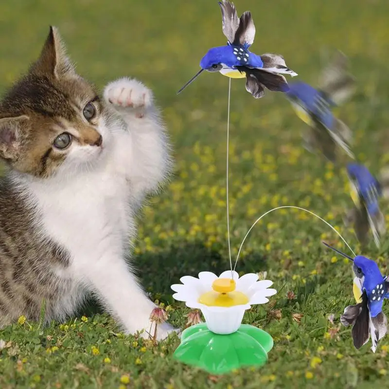 Automatic Electric Rotating Cat Toy Colorful Bird Animal Shape Plastic Funny Pet Dog Kitten Interactive Toys Pet Toys - Image 5