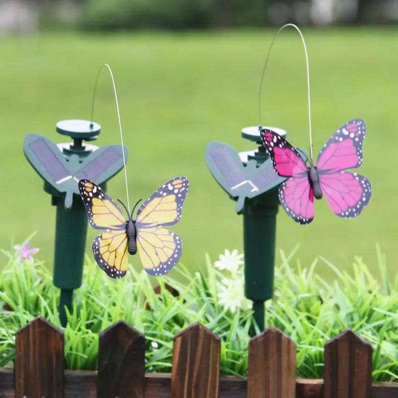 Solar Fluttering Hummingbird Feather Wings and Tail Flying Hummingbird Toy Funny Solar or Battery Powered Toy Wobble Fluttering - Image 7