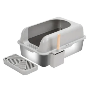 Self-Cleaning Cat Litter Box with Foot Pedal, Easy Waste Disposal, Odor Control, Large Capacity for Multiple Cats