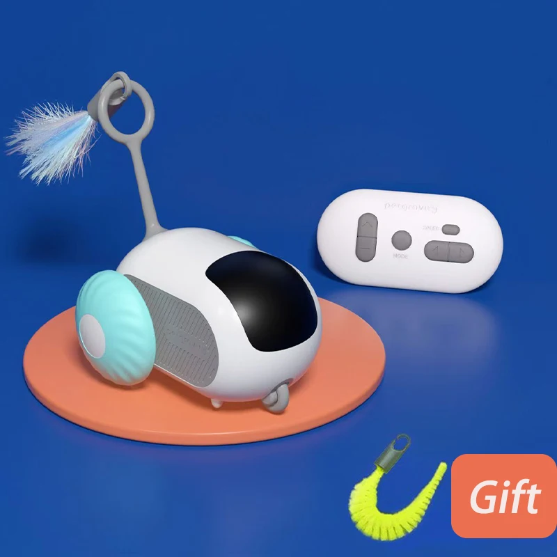 Smart Cat Toy Pet Interactive Automatic Moving Remote Electric Car Toys Upgraded Version Rechargeable Kitten Training Game Toys - Image 3